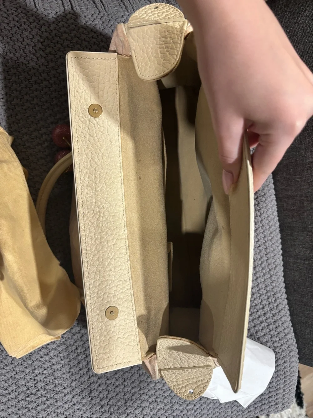 Vintage Louis Vuitton Blush Pink Monogram Canvas Satchel with Cream Handles